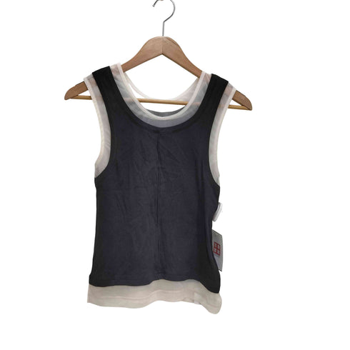 メゾンスペシャル MAISON SPECIAL 2way Neck Sheer Docking Tank Top レディース FREE