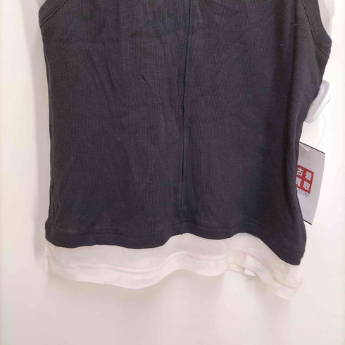 メゾンスペシャル MAISON SPECIAL 2way Neck Sheer Docking Tank Top レディース FREE