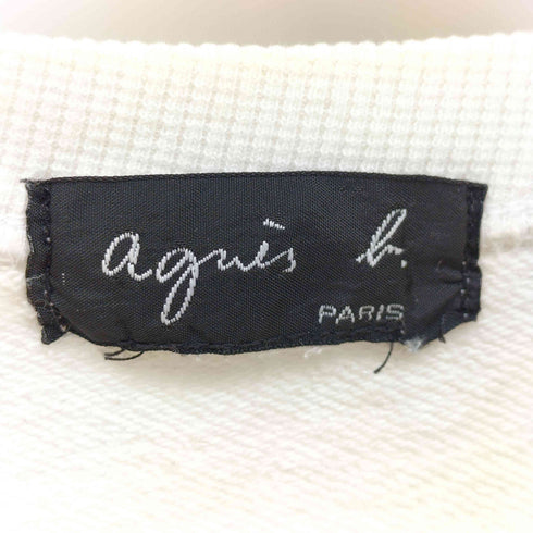 アニエスベー agnes b. フロント ロゴ クルーネック スウェット レディース