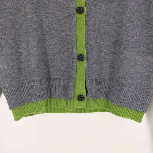 ザラ ZARA コントラストニットカーディガン レディース import:S