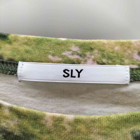 スライ SLY 24AW LANDSCAPE LOGO T/SH ランドエスケープ ロゴ Tシャツ ロンT レディース FREE