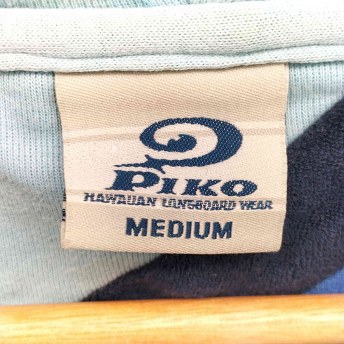 ピコ PIKO ロゴ 刺繍 ジップアップ パーカー Y2K メンズ import:M