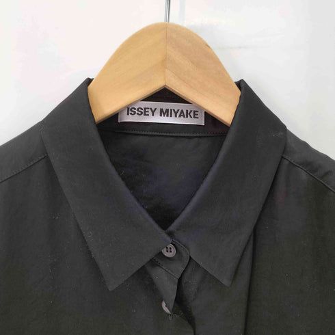 イッセイミヤケ ISSEY MIYAKE 90S 99ss 銀タグ ダーツ ウェーブ シャツ レディース JPN:2