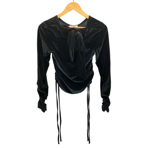 SENEE RIBBON VELOUR TOPS リボン ベロア トップス レディース FREE