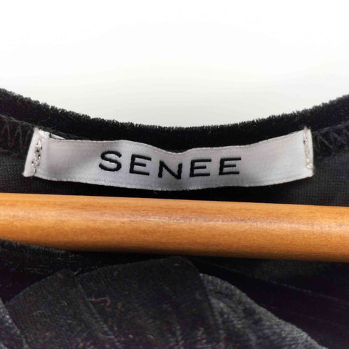 SENEE RIBBON VELOUR TOPS リボン ベロア トップス レディース FREE