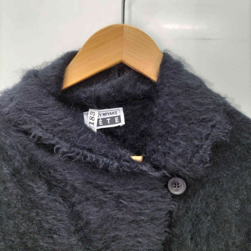 イッセイミヤケフェット ISSEY MIYAKE FETE 2WAY カシミヤ100% シャギー ニット カーディガン レディース JPN:2