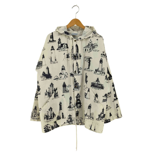 MICHIGAN RAG CO 90S USA製 灯台柄 フーデッド ジャケット メンズ S/M