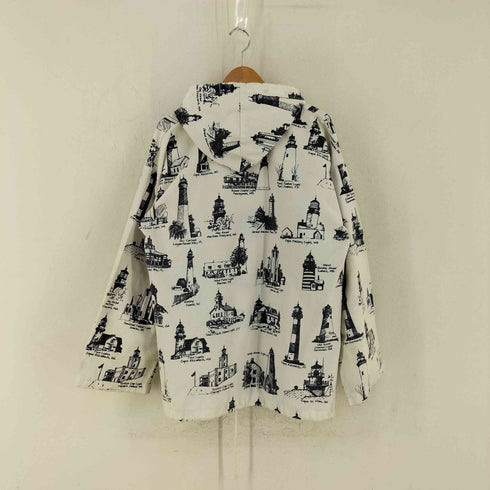 MICHIGAN RAG CO 90S USA製 灯台柄 フーデッド ジャケット メンズ S/M