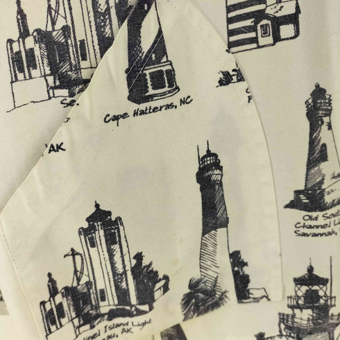 MICHIGAN RAG CO 90S USA製 灯台柄 フーデッド ジャケット メンズ S/M