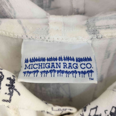 MICHIGAN RAG CO 90S USA製 灯台柄 フーデッド ジャケット メンズ S/M