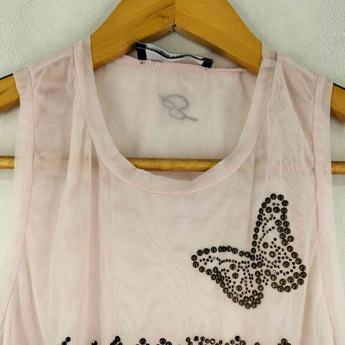 BLUMARINE イタリア製 ロゴ バタフライ タンクトップ レディース
