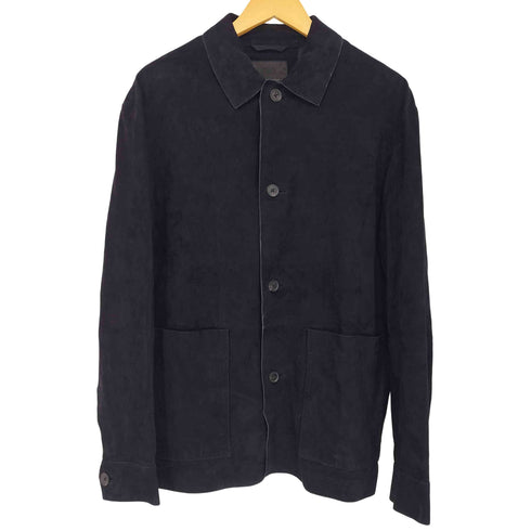 ザラ ZARA スエード レザーシャツジャケット メンズ import:M