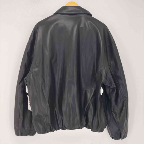 ザラ ZARA フェイクレザーボンバージャケット メンズ import:L