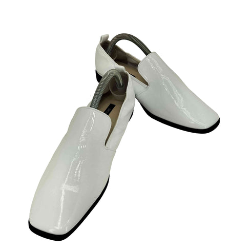 OURHOME さっと履けて脱げにくい、 エナメルスリッポン レディース 24