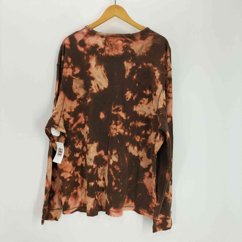 LANESBORO 抜染 タイダイ ヘンリーネック ワッフル サーマル L/S カットソー ロンT メンズ XXL