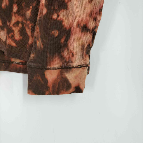 LANESBORO 抜染 タイダイ ヘンリーネック ワッフル サーマル L/S カットソー ロンT メンズ XXL