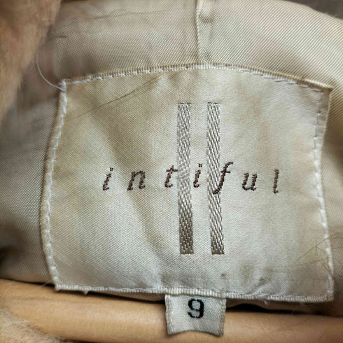 intiful alpaca アルパカ100 ドローストリングフーディーコート レディース 9A