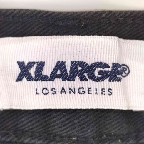 エクストララージ XLARGE テーパード ブラック デニム メンズ 32