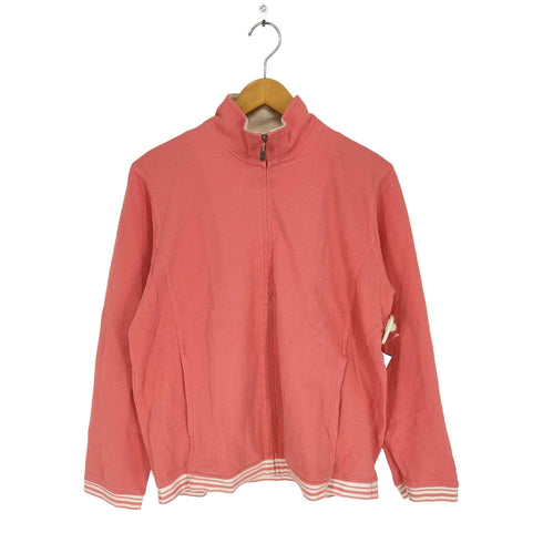 リズ クレイボーン LIZ Claiborne 鹿の子ジップアップジャケット メンズ import:M