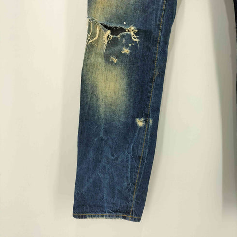 ディースクエアード DSQUARED2 00s ウォッシュド ペンキ ダメージデニム スキニー メンズ JPN:44