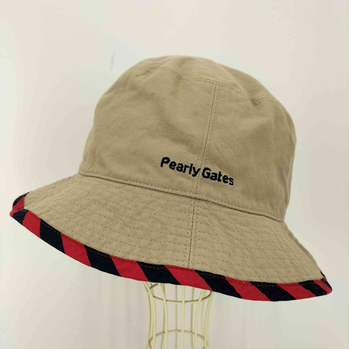 パーリーゲイツ PEARLY GATES ロゴ 刺繍 バケット ハット レディース S