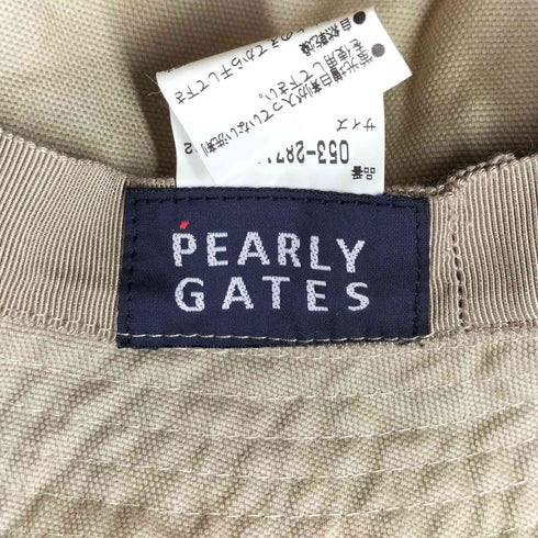 パーリーゲイツ PEARLY GATES ロゴ 刺繍 バケット ハット レディース S