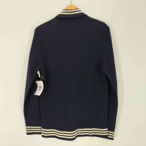 アディダス adidas 70S 西ドイツ製 ユーロ トレフォイル ロゴ リブ ボーダー 襟付き レトロカラー ポロ トラック ジャケット OPTI ジップ vintage ヴィンテージ メンズ 50