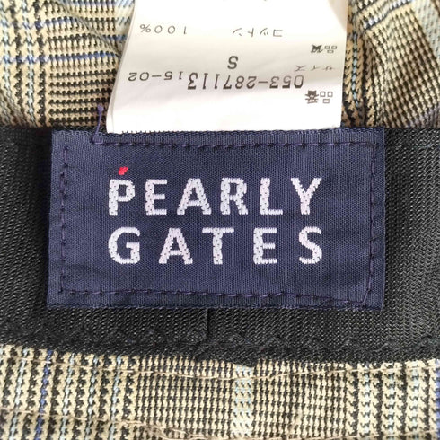 パーリーゲイツ PEARLY GATES チェック バケット ハット レディース S