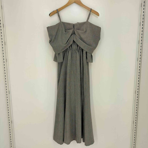 リリーブラウン Lily Brown L.B CANDY STOCK ビジュー釦オフショルミディドレス レディース JPN:1