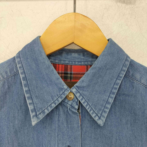 ペンドルトン PENDLETON 香港製 シャンブレーシャツ 前立てチェック レディース JPN:S
