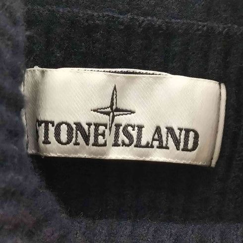 ストーンアイランド STONE ISLAND 20AW ロゴ ワッペン 付き タートルネック ウール ニット セーター メンズ import:L
