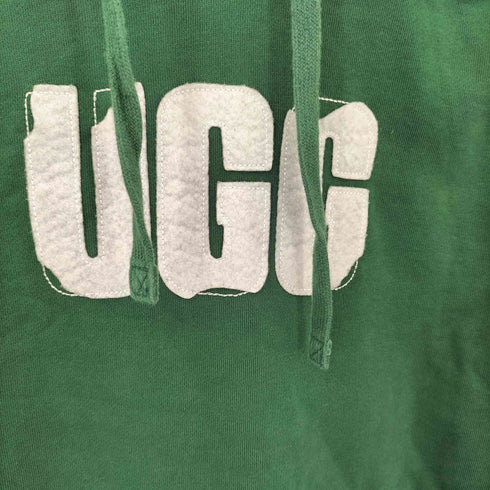 アグ UGG カッティングロゴ フーディ パーカー レディース L