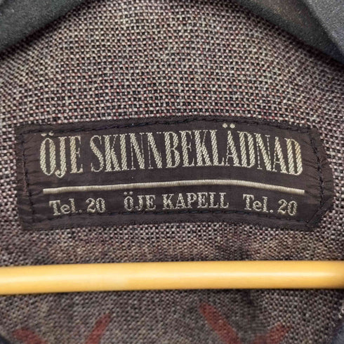 OJE SKINNBEKLADNAD 40S ダブルブレストレザージャケット メンズ