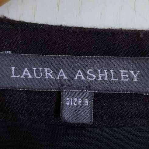 ローラアシュレイ LAURA ASHLEY チェック柄 フレアワンピース レディース 9
