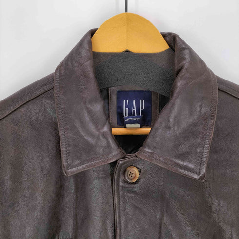 ギャップ Gap 00s OLD 本革 レザーハーフコート メンズ JPN:M