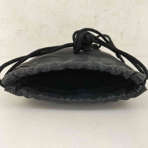 アイムイッセイミヤケ im ISSEY MIYAKE レザー ナイロン 巾着バッグ メンズ