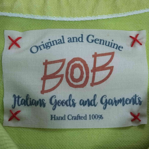 BOB ペイント加工 半袖ポロシャツ メンズ L