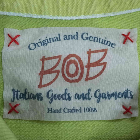 BOB ペイント加工 半袖ポロシャツ メンズ L