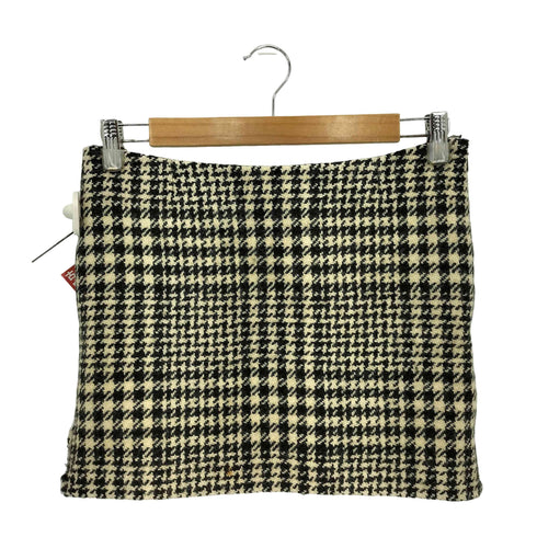 サンローランパリ SAINT LAURENT PARIS イタリア製 千鳥柄 ミニスカート レディース