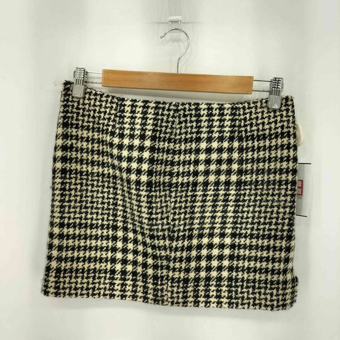 サンローランパリ SAINT LAURENT PARIS イタリア製 千鳥柄 ミニスカート レディース