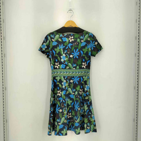 トリーバーチ TORY BURCH 花柄 ペイズリー柄 半袖 ワンピース レディース XS