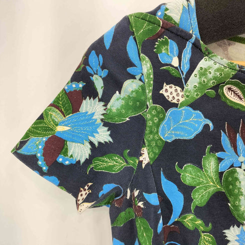 トリーバーチ TORY BURCH 花柄 ペイズリー柄 半袖 ワンピース レディース XS