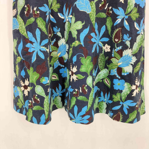 トリーバーチ TORY BURCH 花柄 ペイズリー柄 半袖 ワンピース レディース XS