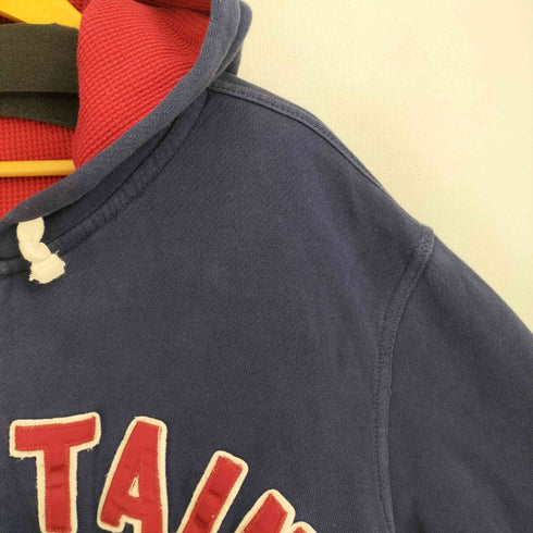 ポロラルフローレン POLO RALPH LAUREN 90S BRITAIN刺繍 裏地ワッフル ジップアップパーカー メンズ