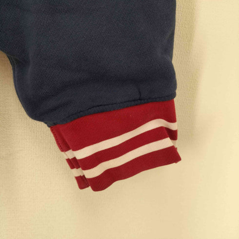 ポロラルフローレン POLO RALPH LAUREN 90S BRITAIN刺繍 裏地ワッフル ジップアップパーカー メンズ