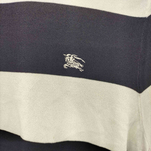 バーバリーブルーレーベル BURBERRY BLUE LABEL ボーダー クルーネック 半袖Tシャツ カットソー レディース 38