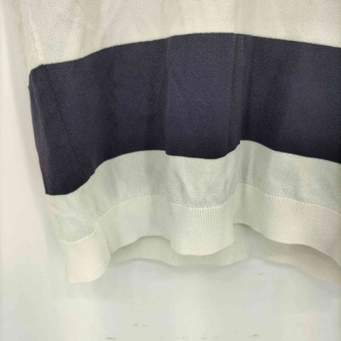 バーバリーブルーレーベル BURBERRY BLUE LABEL ボーダー クルーネック 半袖Tシャツ カットソー レディース 38