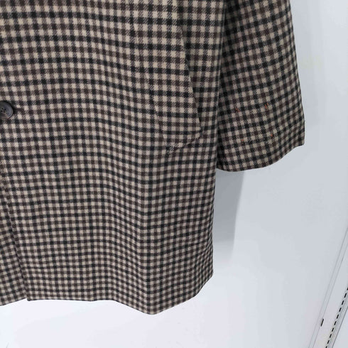 ジャーナルスタンダードレリューム JOURNAL STANDARD relume LANA WOOL/SUPER 140S ステンカラー ウール コート チェック メンズ JPN:XL