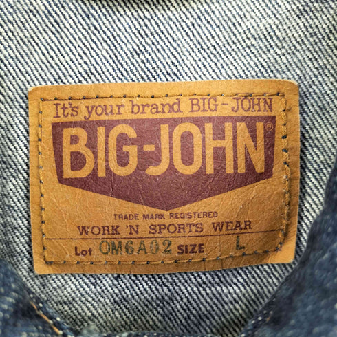 ビッグジョン BIG JOHN OM6A02 90S デニムジャケット Gジャン メンズ JPN:L