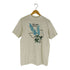 90S USA製 HENESボディ 米国首都 花 ロゴプリント ポリコットン シングルステッチ S/S クルーネック Tシャツ メンズ import:L
